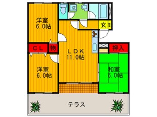 エスポワールの物件間取画像